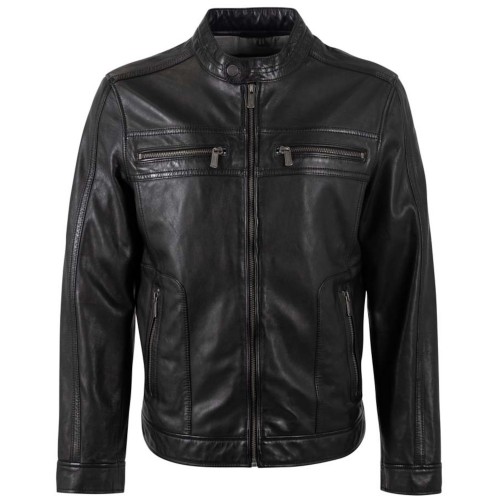 Geaca de Piele Barbati Deercraft Neagra DMLoukas