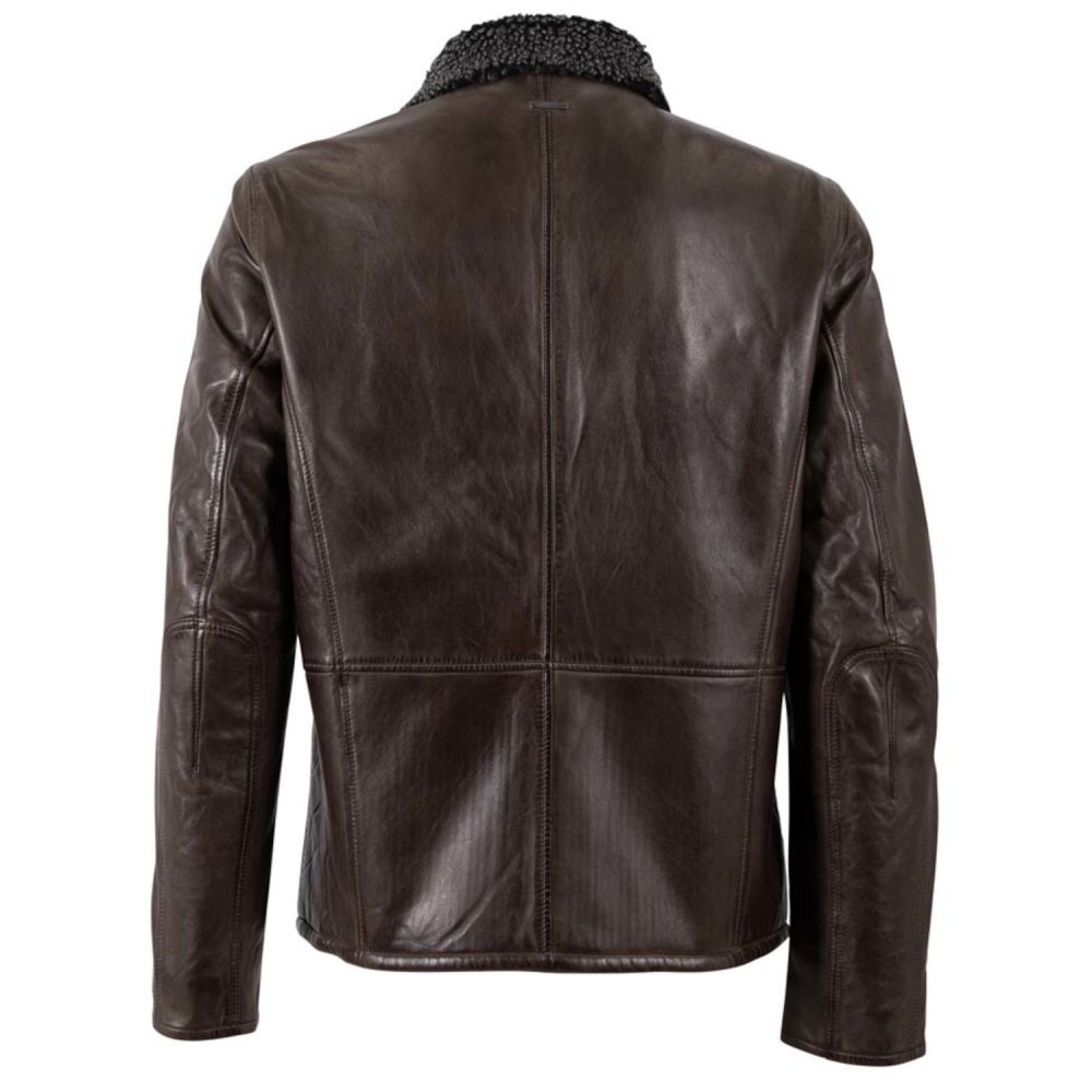 Geaca de Piele Barbati Deercraft Maro Inchis DMNaotis