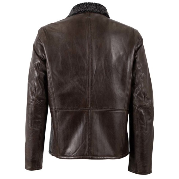 Geaca de Piele Barbati Deercraft Maro Inchis DMNaotis