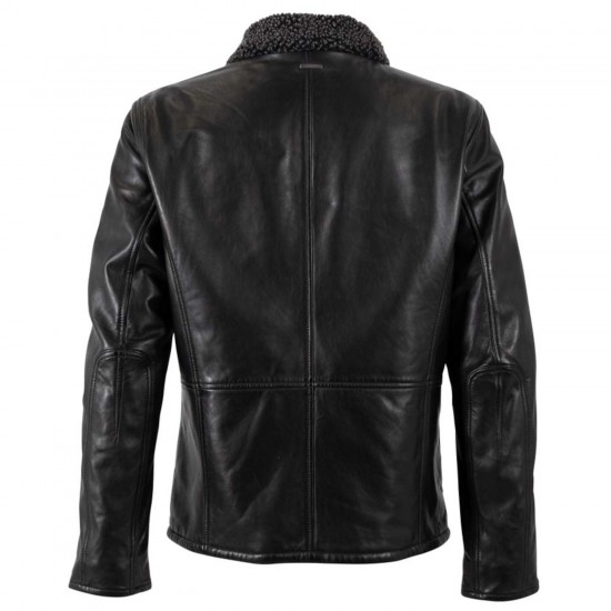 Geaca de Piele Barbati Deercraft Neagra DMNaotis