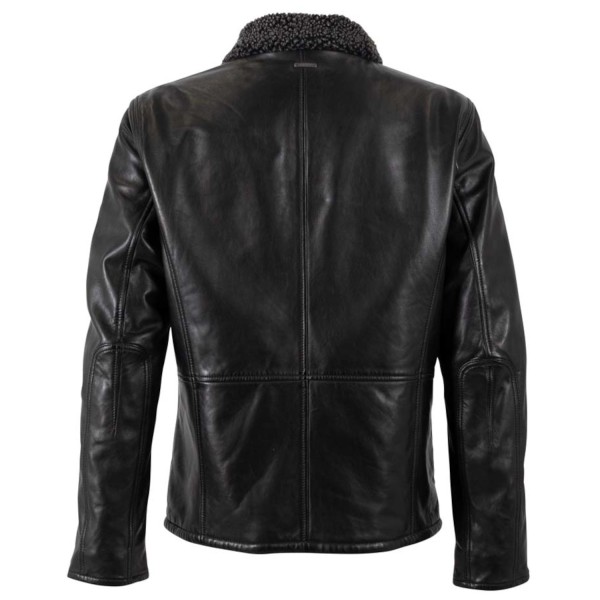 Geaca de Piele Barbati Deercraft Neagra DMNaotis