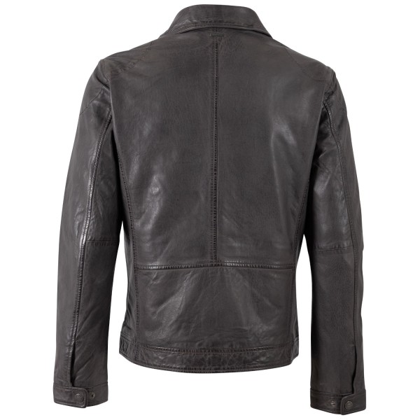 Geaca de Piele Barbati Mauritius Grafit DMNennos