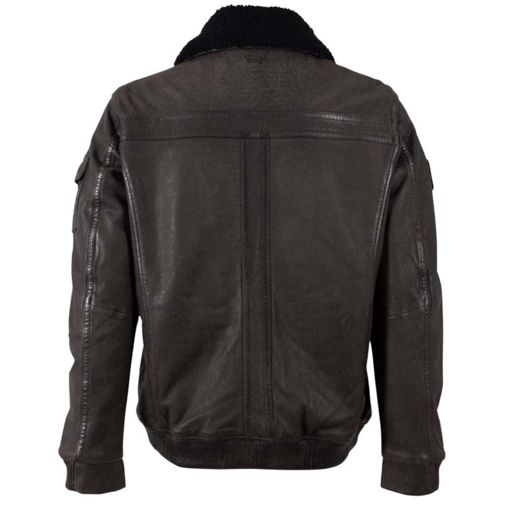 Geaca de Piele Barbati Deercraft Antracit Inchis DMThelio