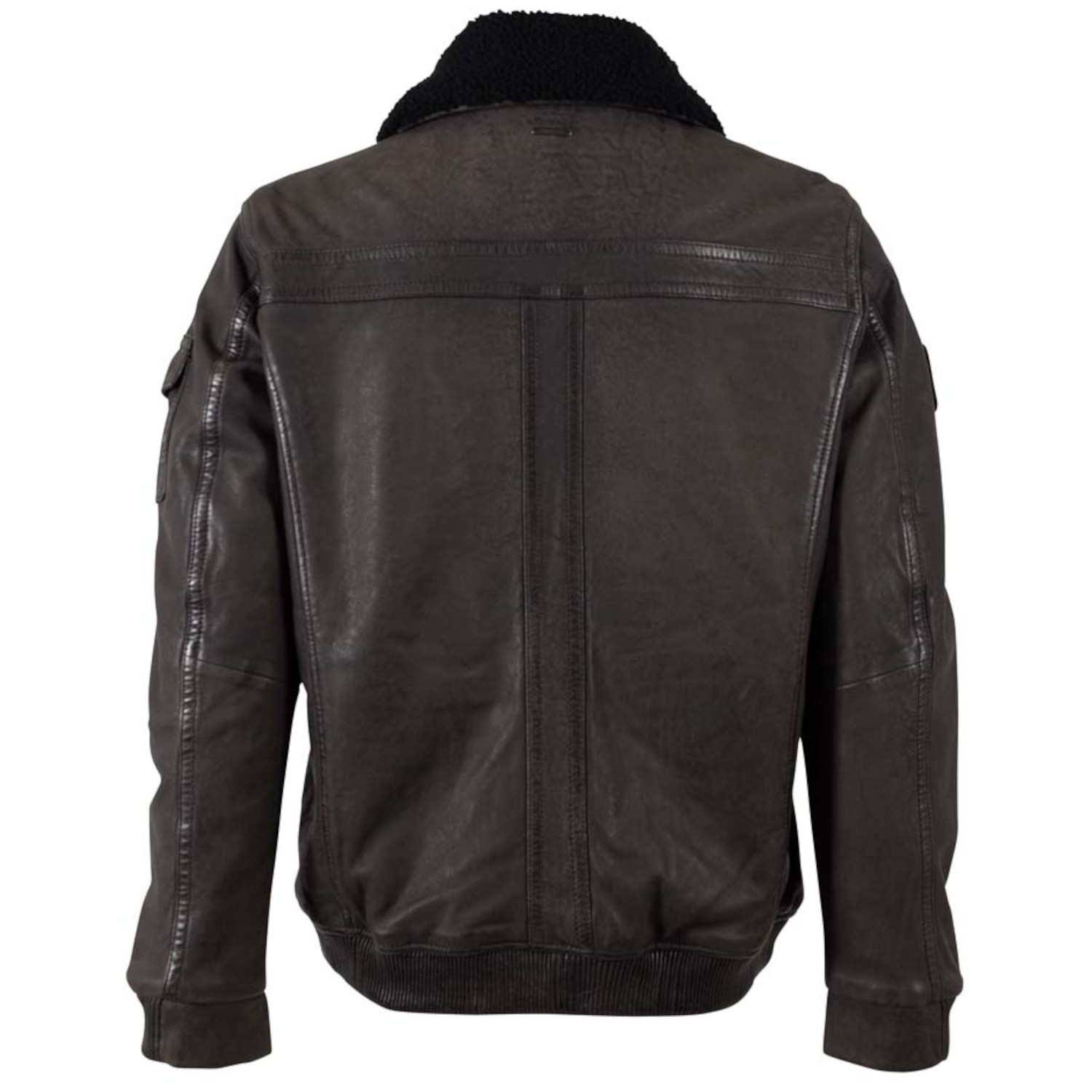 Geacă de piele nubuk pentru bărbați Deercraft DMThelio antracit închis