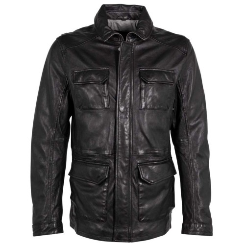 Geaca de Piele Barbati Deercraft Neagra DMThelmo