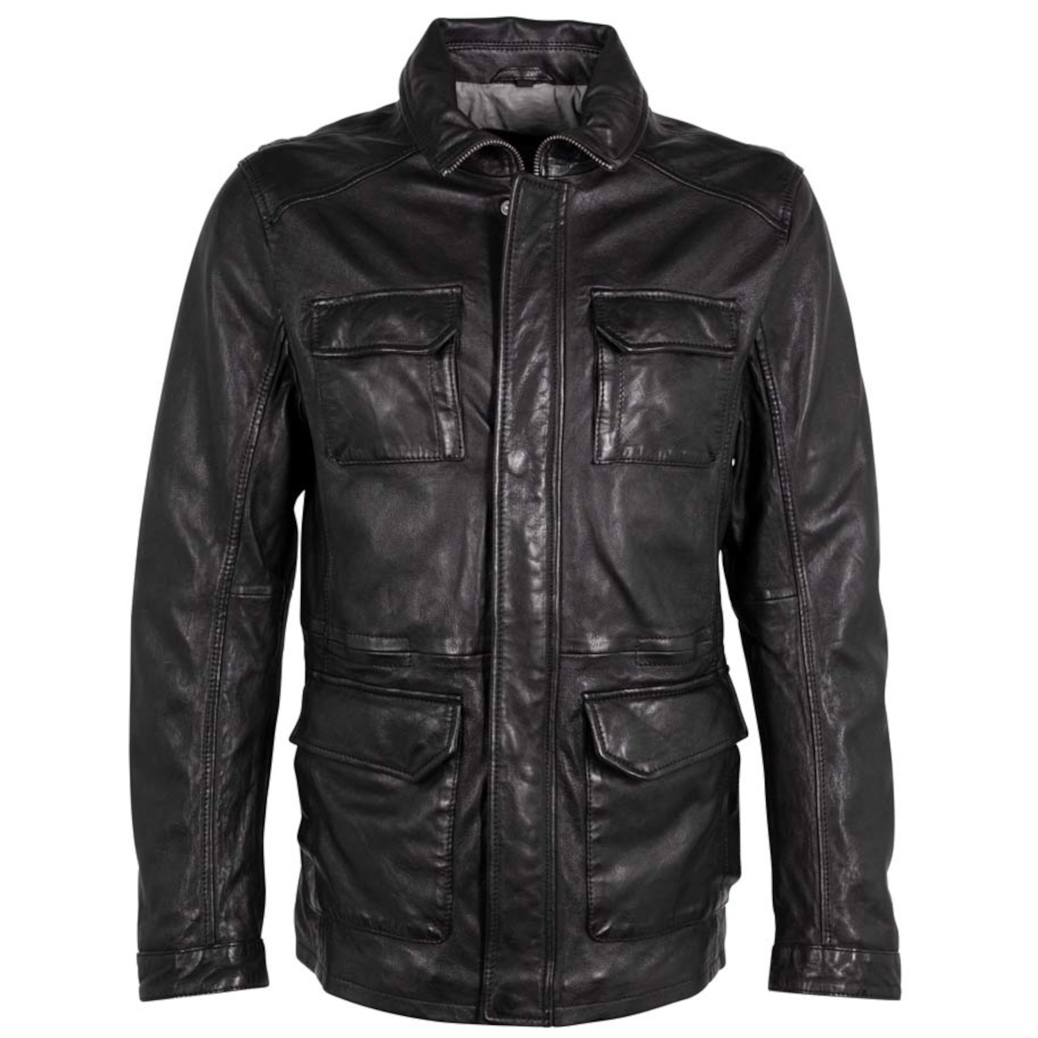 Geaca de Piele Barbati Deercraft Neagra DMThelmo – Geci de Piele Geaca de Piele Barbati Deercraft Neagra DMThelmo – Geci de Piele