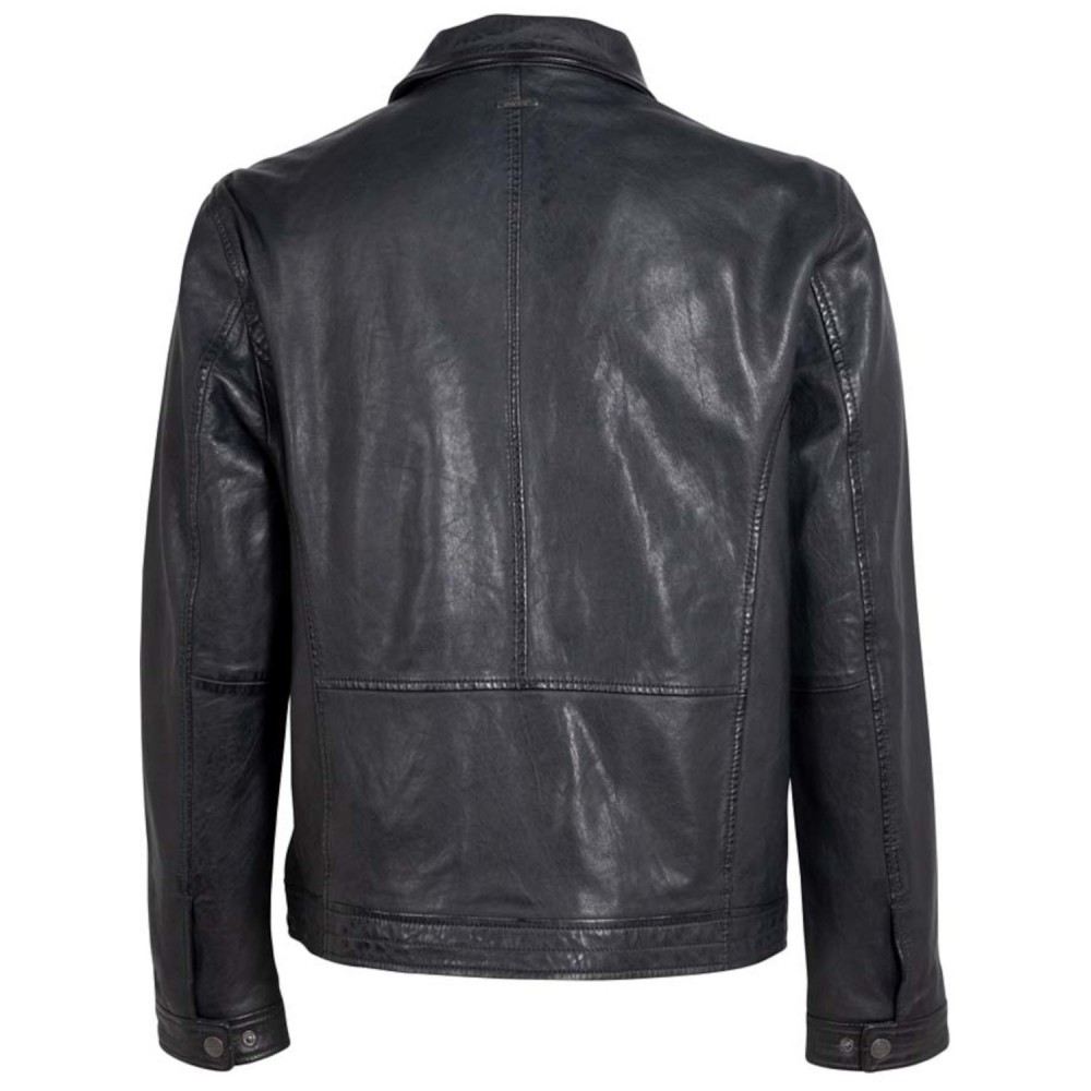 Geaca de Piele Barbati Deercraft Bleumarin Inchis DMTiago