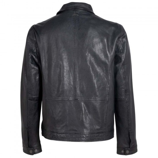 Geaca de Piele Barbati Deercraft Bleumarin Inchis DMTiago