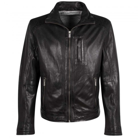 Geaca de Piele Barbati Deercraft Neagra DMTiago