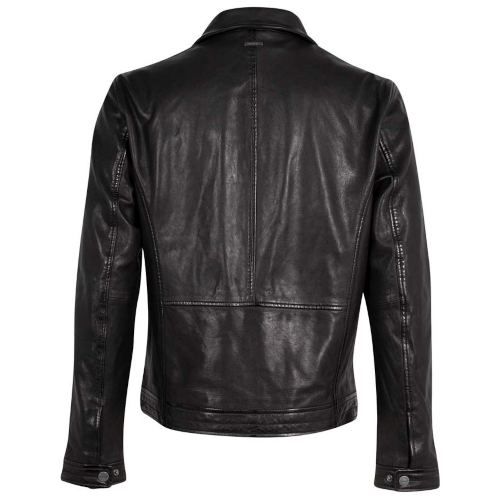 Geaca de Piele Barbati Deercraft Neagra DMTiago