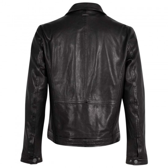 Geaca de Piele Barbati Deercraft Neagra DMTiago