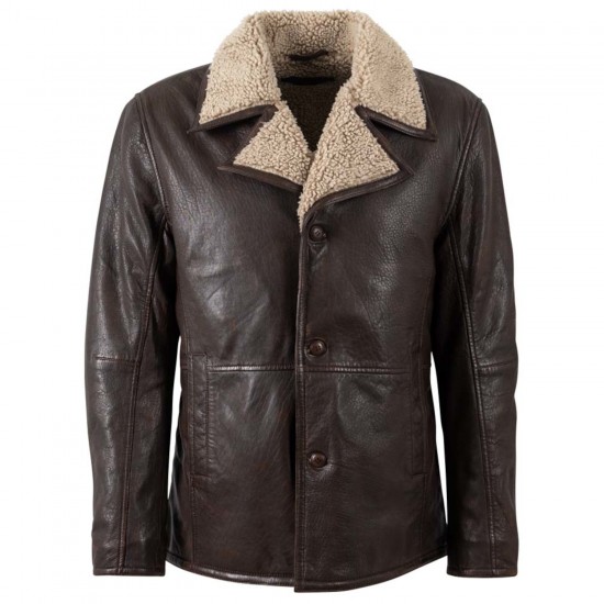 Geaca de Iarna din Piele Barbati Deercraft Maro DMVancouver