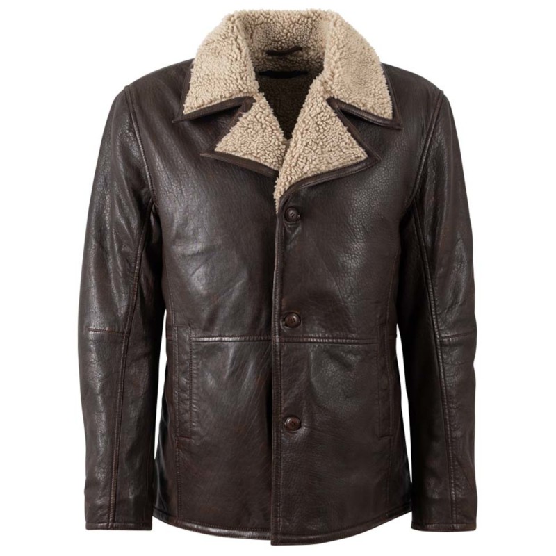 Geaca de Iarna din Piele Barbati Deercraft Maro DMVancouver – STOC