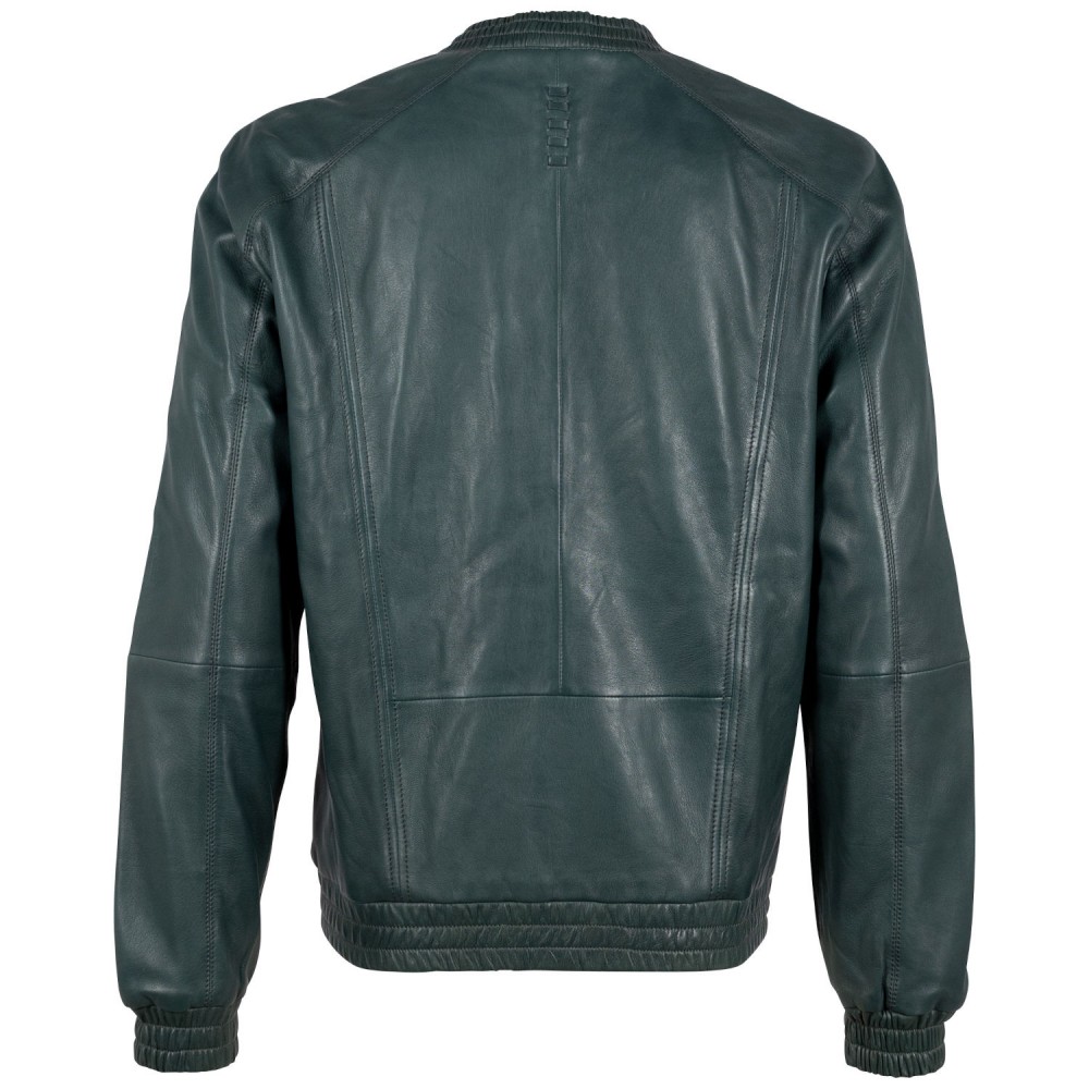 Geaca de Piele Barbati 2.0 by Mauritius Verde Inchis G2MAlaric - readytowear