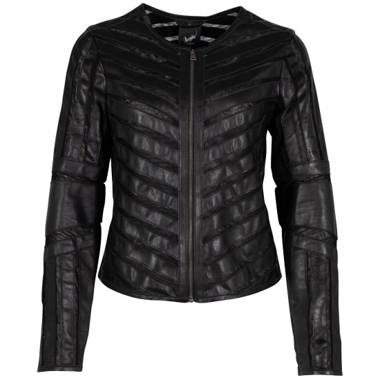 Geaca de Piele Dama Mauritius Neagra GGSuri