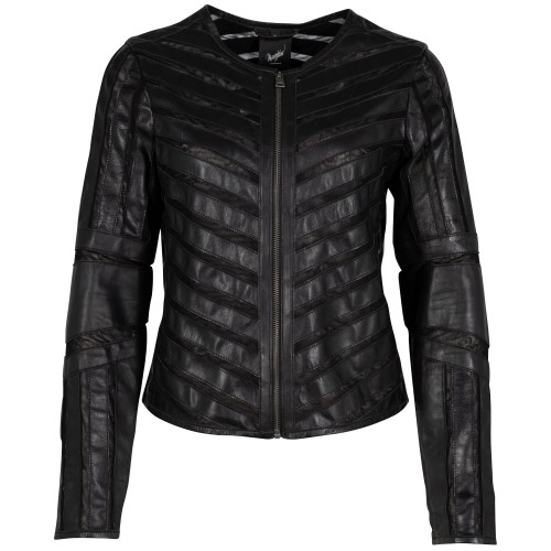 Geaca de Piele Dama Mauritius Neagra GGSuri