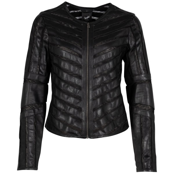 Geaca de Piele Dama Mauritius Neagra GGSuri