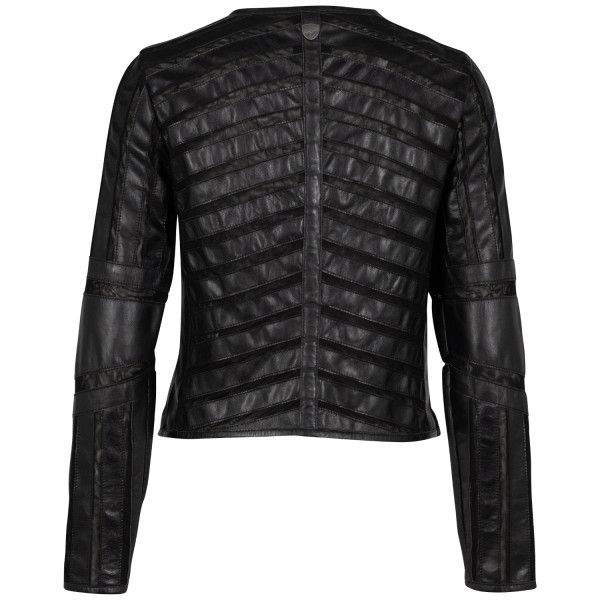 Geaca de Piele Dama Mauritius Neagra GGSuri
