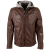 Geaca de Piele Barbati Gipsy Coniac GMNewOrleans