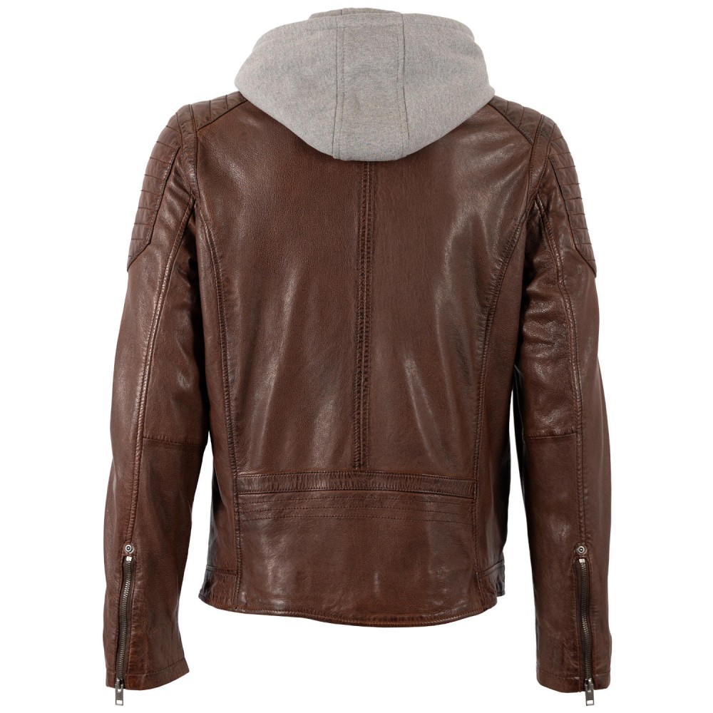 Geaca de Piele Barbati Gipsy Coniac GMNewOrleans