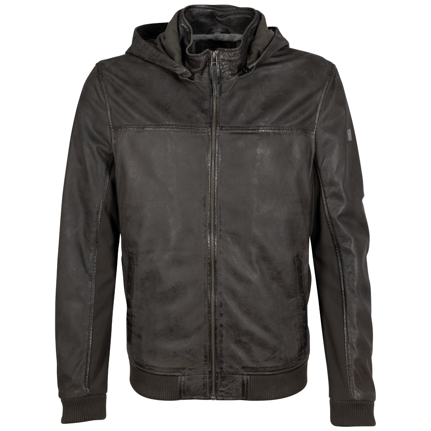 Geaca de Piele Barbati Mauritius Olive Inchis GMSalerno – Black Friday