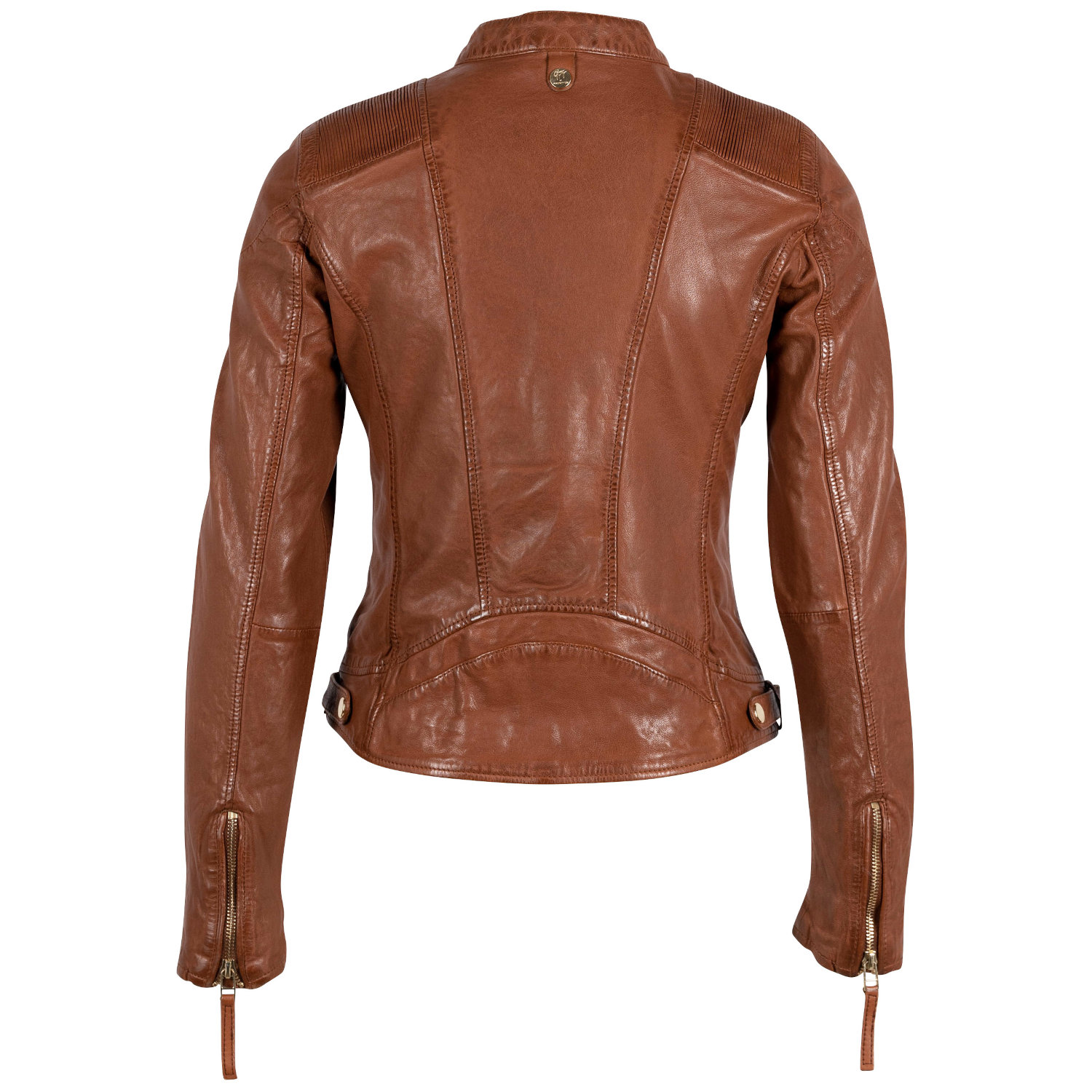 Geaca de Piele Dama Gipsy Coniac GWAneta – Geci de Piele