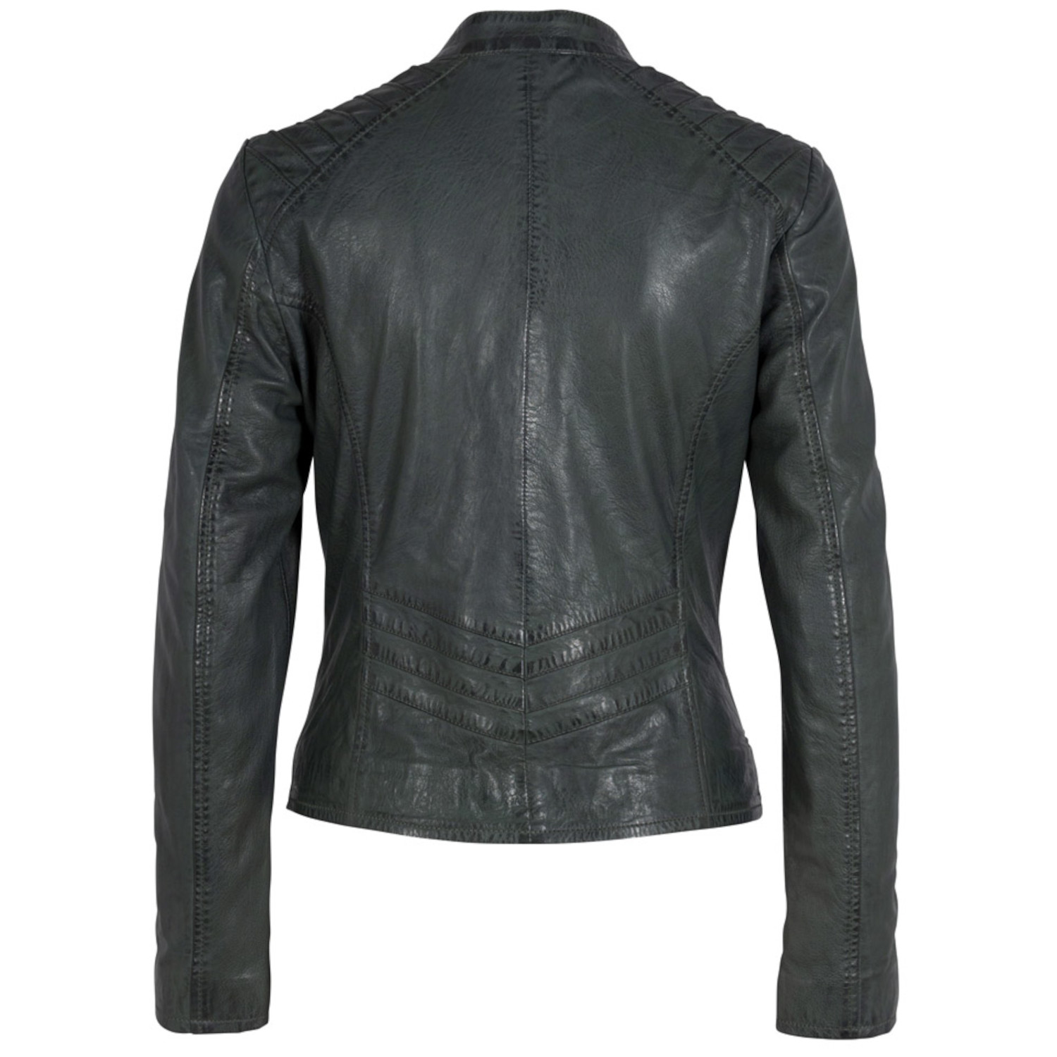 Geaca de Piele Dama Gipsy Verde Salvie GWJuny – Black Friday