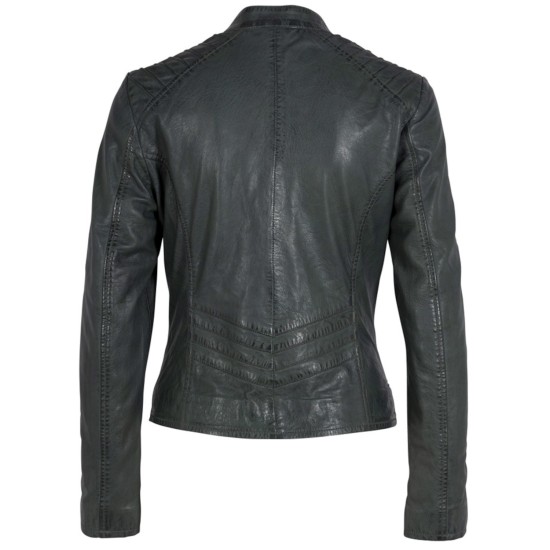 Geaca de Piele Dama Gipsy Verde Salvie GWJuny