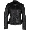 Geaca de Piele Dama Mauritius Neagra GWKeili - readytowear.ro