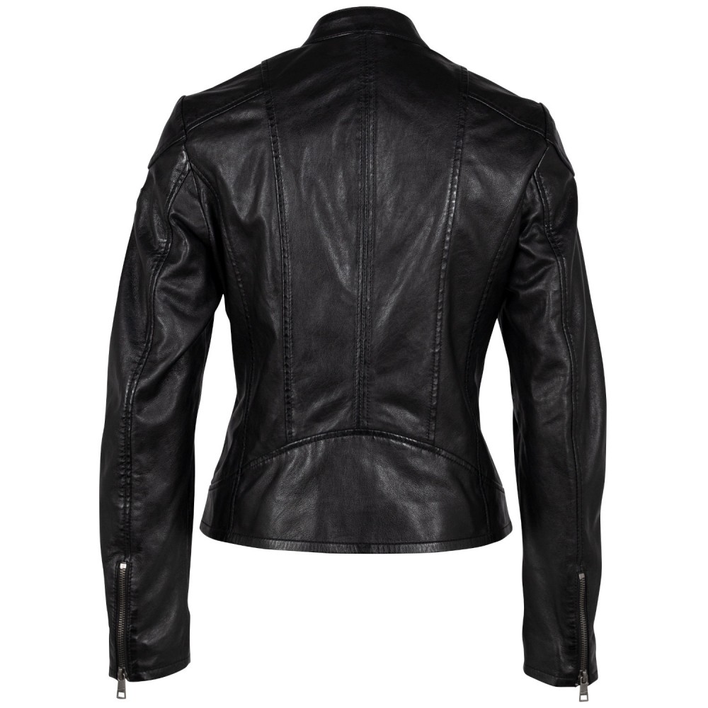 Geaca de Piele Dama Mauritius Neagra GWKeili - readytowear