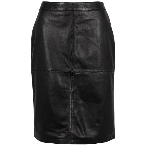 Fusta de Piele Dama Mauritius Neagra GWSwante