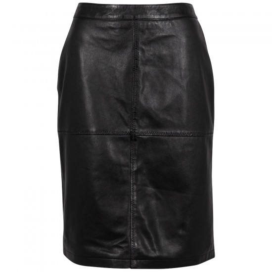 Fusta de Piele Dama Mauritius Neagra GWSwante