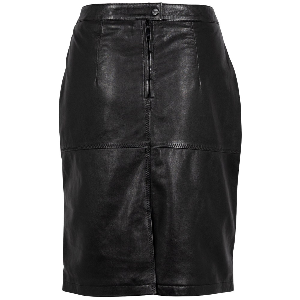 Fusta de Piele Dama Mauritius Neagra GWSwante - readytowear