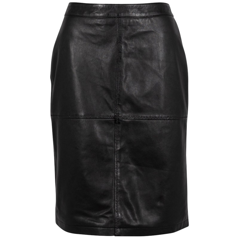 Fusta de Piele Dama Mauritius Neagra GWSwante – Femei