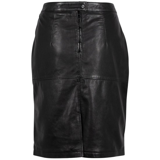 Fusta de Piele Dama Mauritius Neagra GWSwante