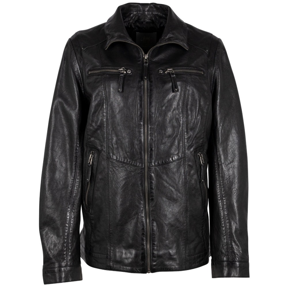 Geaca de Piele Dama Mauritius Neagra GWYarike - readytowear.ro
