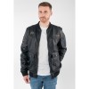 Geaca de piele barbati Mauritius MMAirpilot albastru denim stil aviator din piele naturala