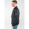 Geaca de piele barbati Mauritius MMAirpilot albastru denim stil aviator din piele naturala