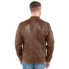 Geaca de Piele Barbati Mauritius Coniac MMAirpilot – model aviator bomber Geaca de piele barbati Mauritius MMAirpilot coniac stil aviator din piele naturala