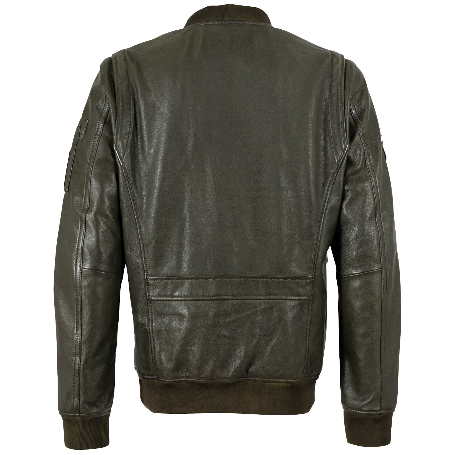 geacă de piele bărbați Mauritius MMAirpilot verde militar stil aviator