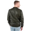 Mauritius MMAirpilot – geacă de piele naturală verde militar aviator geacă de piele bărbați Mauritius MMAirpilot verde militar stil aviator