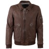 Geacă de piele bărbați Mauritius MMAkkinson maro stil pilot