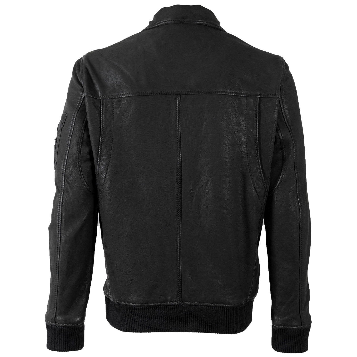 Geaca de Piele Barbati Mauritius Neagra MMAkkinson – model pilot din piele naturala Geaca de Piele Barbati Mauritius MMAkkinson neagra din piele naturala stil pilot