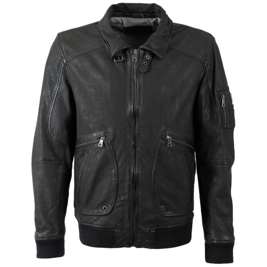 Geaca de Piele Barbati Mauritius Verde Inchis MMAkkinson