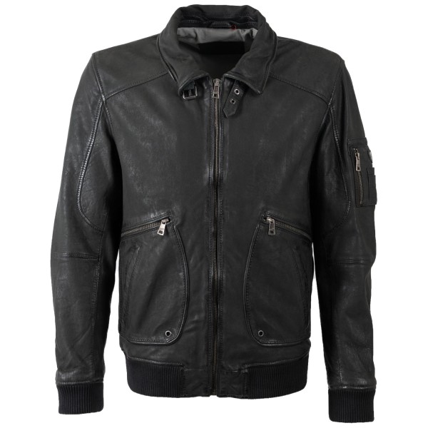 Geaca de Piele Barbati Mauritius Verde Inchis MMAkkinson