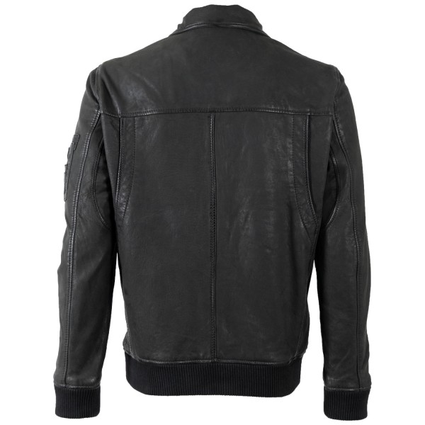 Geaca de Piele Barbati Mauritius Verde Inchis MMAkkinson