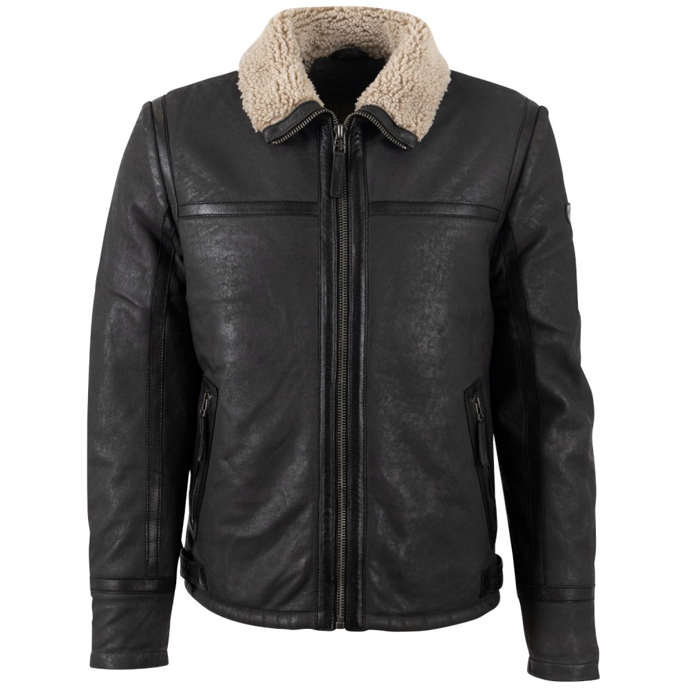 Geaca de Piele Barbati Mauritius Antracit MMAlasko - readytowear