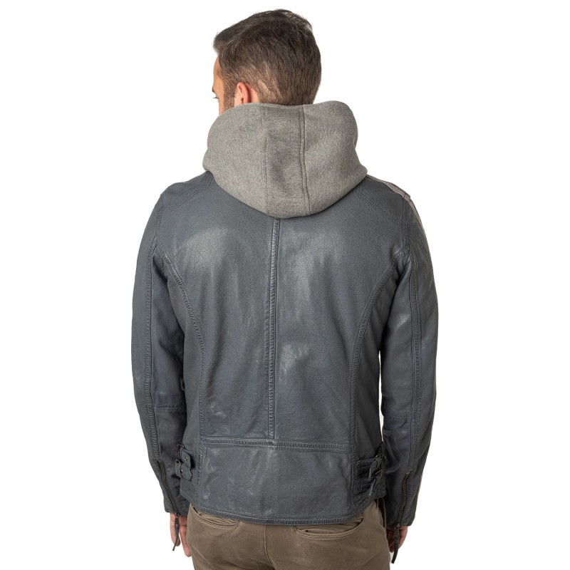 Geaca de Piele Barbati Mauritius Albastru Deschis MMAlecso – Geci de Piele Geaca de Piele Barbati Mauritius Albastru Deschis MMAlecso – Geci de Piele