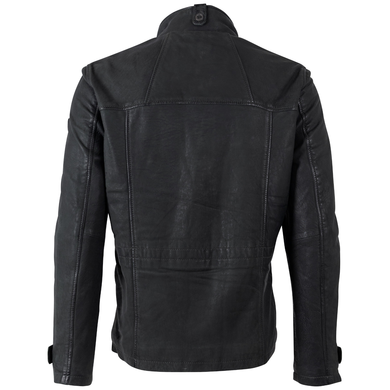 Geacă de Piele Bărbați Mauritius MMAtakama Antracit Închis stil utilitar elegant