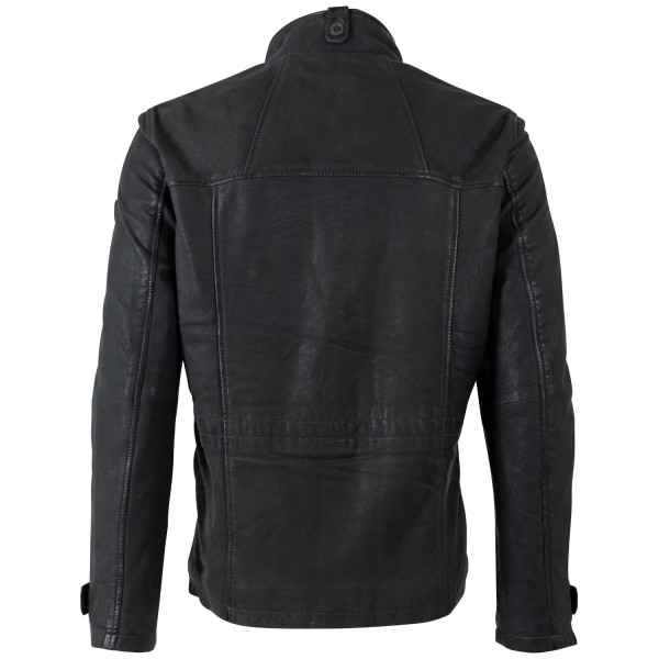 Geaca de Piele Barbati Mauritius Antracit Inchis MMAtakama